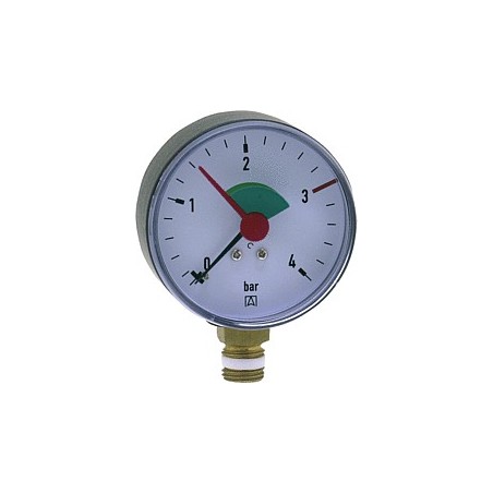 Mano. chauffage 50 mm Ø 1/4, radial G 3/4, 