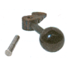 -Poignee de porte cendrier- Piece chaudiere -