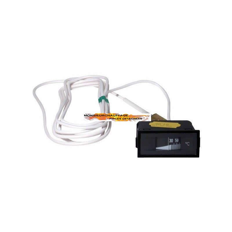 Thermomètre à distance, 0-120°C, horiz., Buderus HS 2101, HS 2102, 8718573622