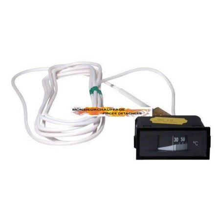 Thermomètre à distance, 0-120°C, horiz., Buderus HS 2101, HS 2102, 8718573622