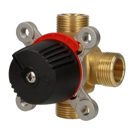 Mélangeur 3/4" FM, laiton 4 voies, Kvs 4