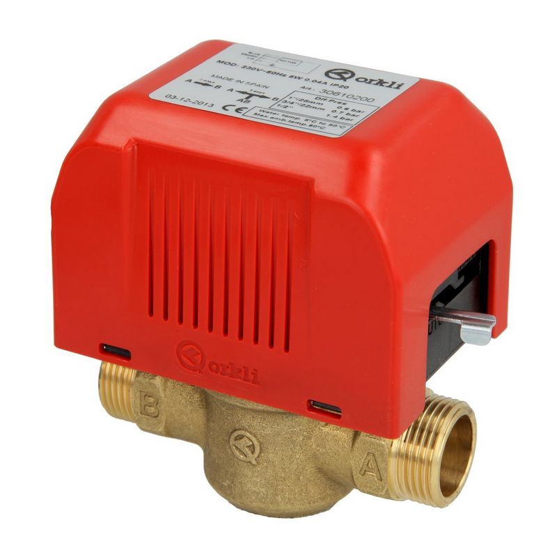 Vanne 2 voies 1" FM, sans fin de course, 220 V