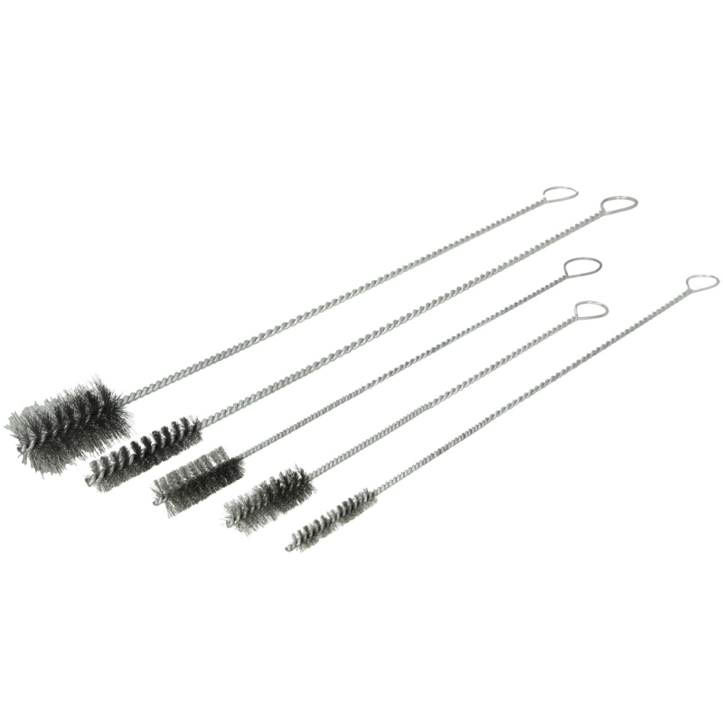 Jeu de brosses à manche en acier  petit modèle 