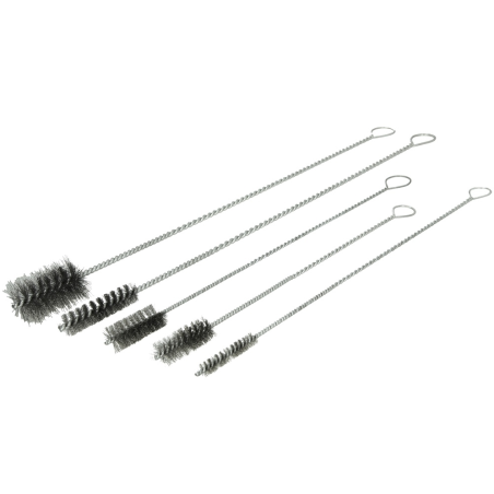 Jeu de brosses à manche en acier  petit modèle 