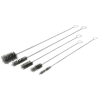Jeu de brosses à manche en acier  petit modèle 
