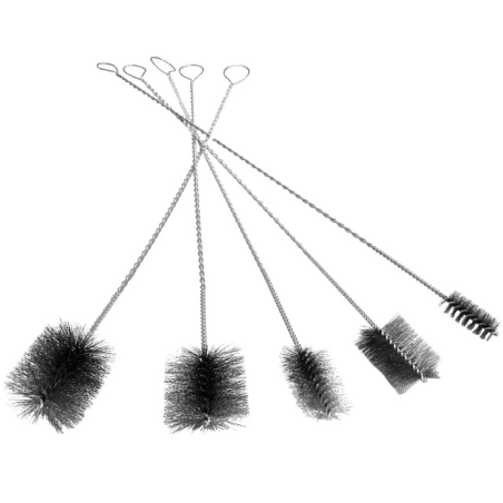 Jeu de brosses à manche en acier  grand modèle  