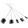Jeu de brosses à manche en acier  grand modèle  