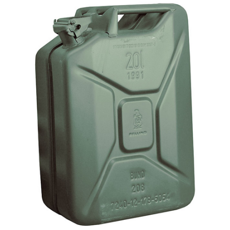 Bidon en tôle d'acier, 20 litres