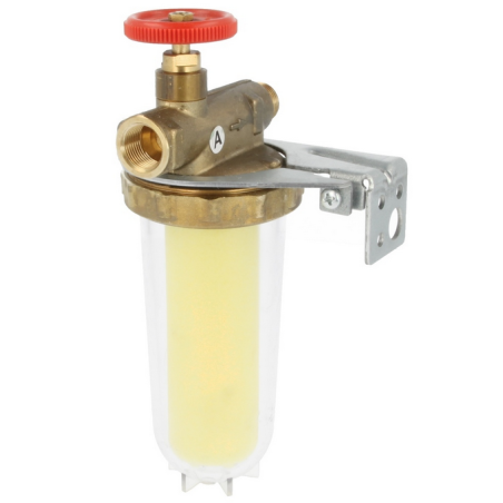 Filtre fioul  avec robinet d'arrêt Cartouche Siku-Magnum Entrée FF 3/8" - Sortie FM 3/8"