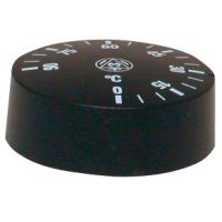 Bouton rotatif Ø 42 mm pour thermostat réglable de 0-90°C