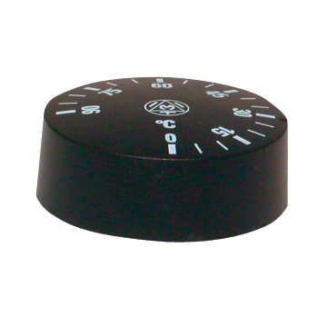 Bouton rotatif Ø 42 mm pour thermostat réglable de 0-90°C