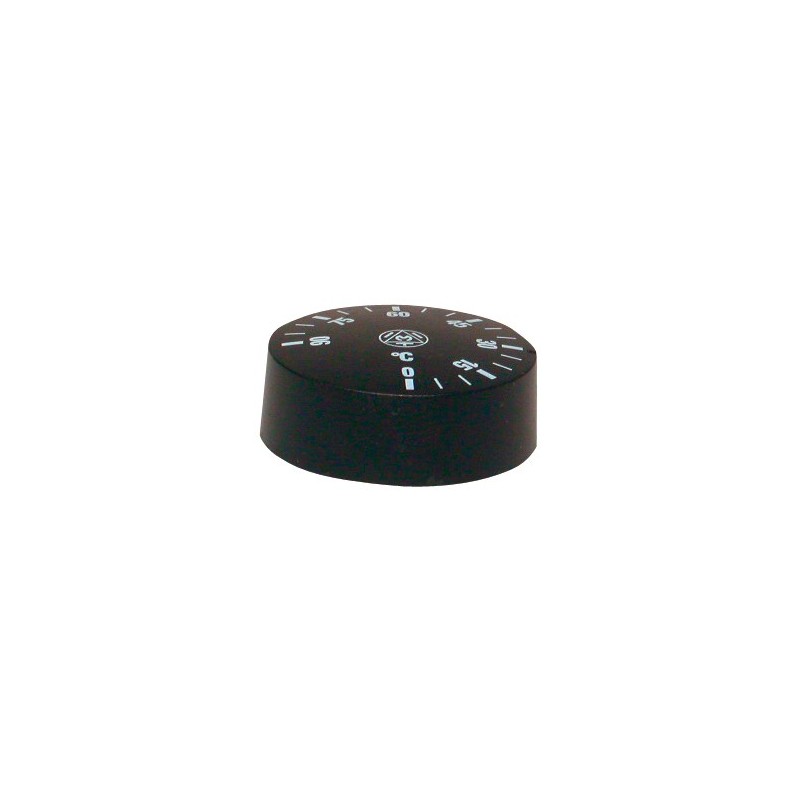 Bouton rotatif Ø 42 mm pour thermostat réglable de 0-90°C
