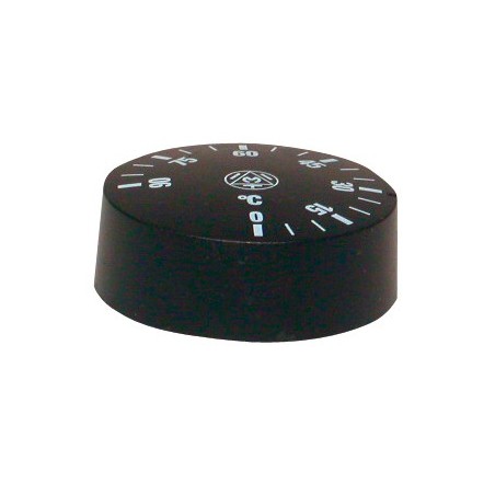 Bouton rotatif Ø 42 mm pour thermostat réglable de 0-90°C