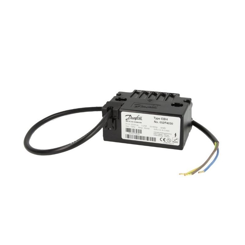 Transformateur d'allumage EBI avec câble GE 1.40 HN-0061....GE 1.65-F0064