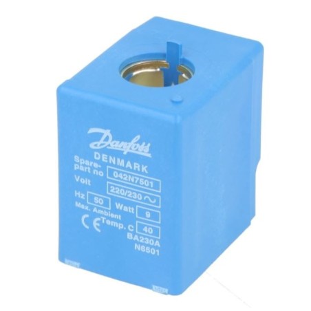 Bobine Danfoss 220V, 50 Hz, 9W 042N7501
