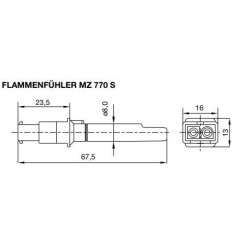 Cellule Satronic MZ770S enfichable sans adaptateur, 50001
