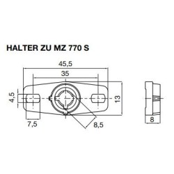 Support Satronic pour cellule MZ 770 59101