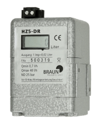 Compteur Fioul HZ5-DR Braun avec Contact REED - Précision