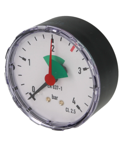 Mano. chauffage 63 mm 3/8", axial G 3/4