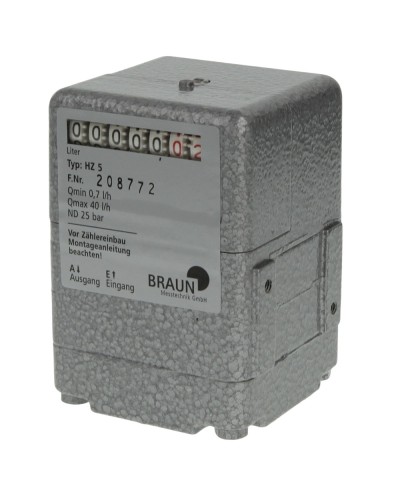 Compteur fioul Braun  HZ-5 volucompteur intégré