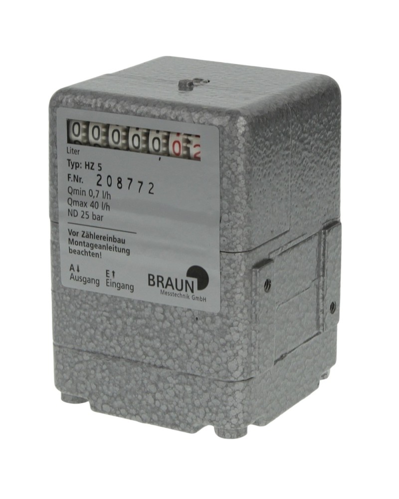 Compteur Fioul Braun HZ-5: Volucompteur Intégré