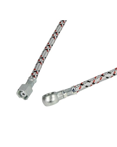 Flexible fioul 10 mm/bague x 3/8" écrou raccord x 1200 mm, pour Abig