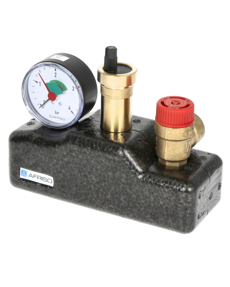 Groupe de sécurité chaudière pour installations de chauffage jusqu'à 50 kW