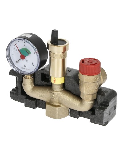 Groupe de sécurité chaudière pour installations de chauffage jusqu'à 50 kW