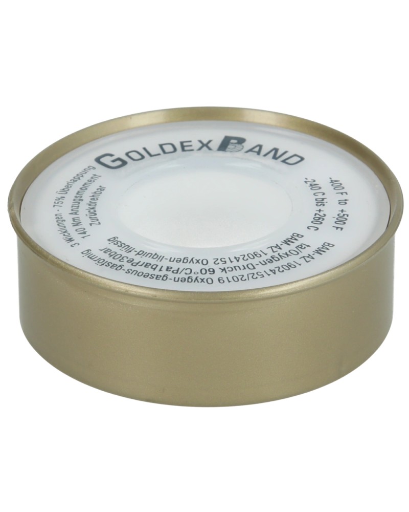 Ruban d'étanchéité PTFE Goldex Band jusqu'à +260 °C