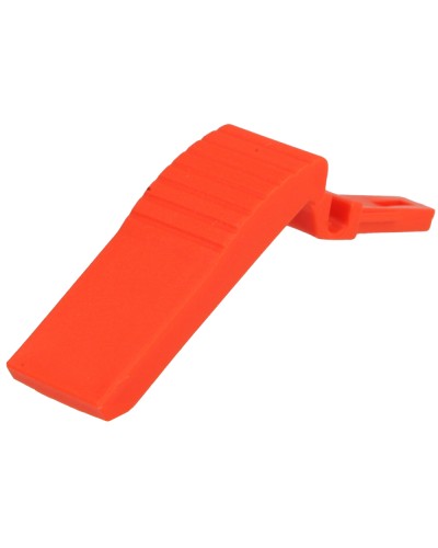 Sifflet de sécurité en plastique orange vif